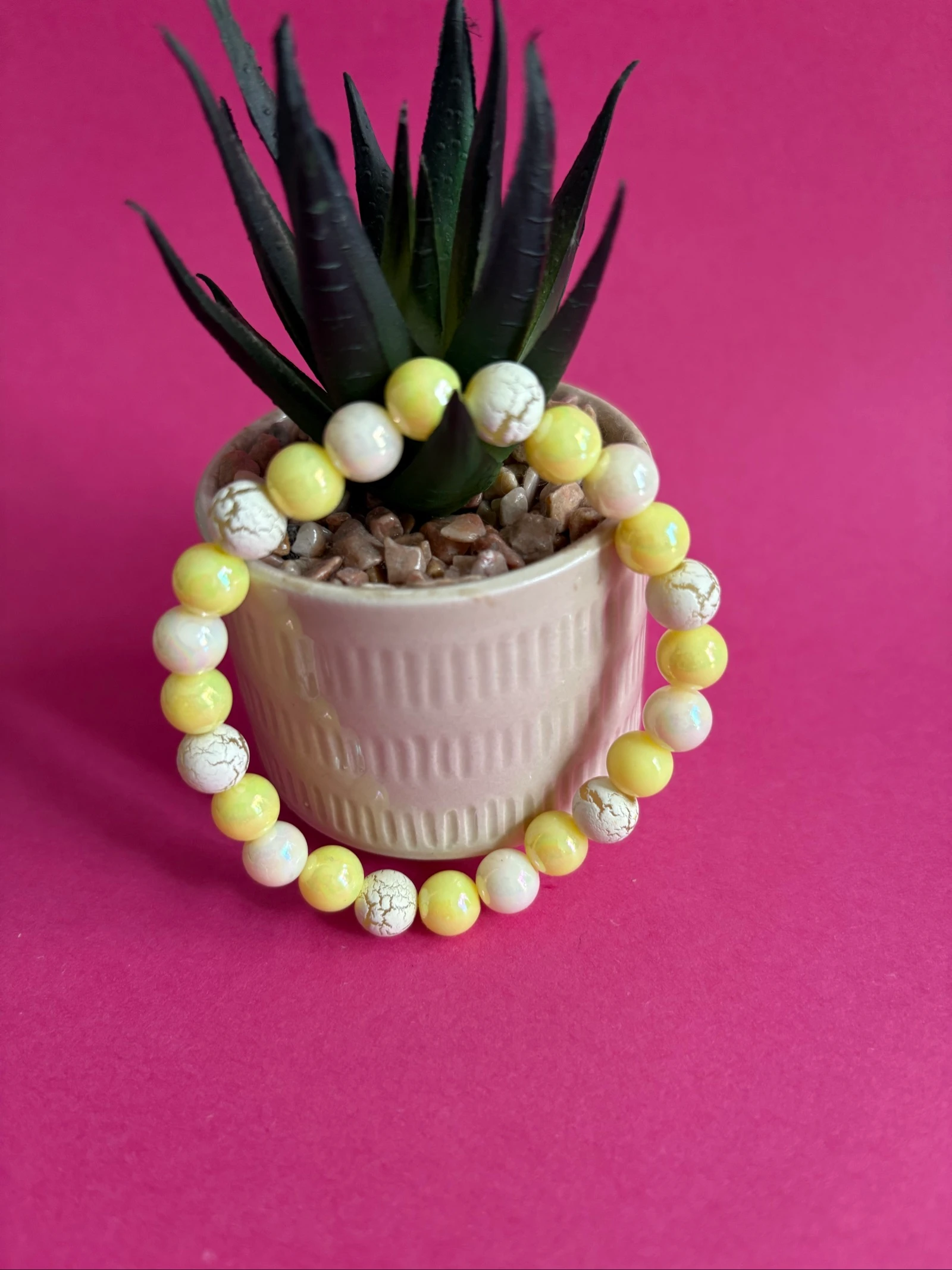 Lote de 3 pulseiras de contas de acrílico – photo 4